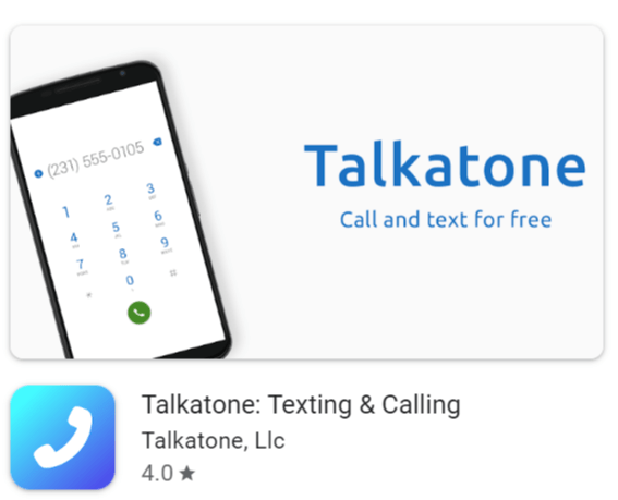 Talkatone Texting