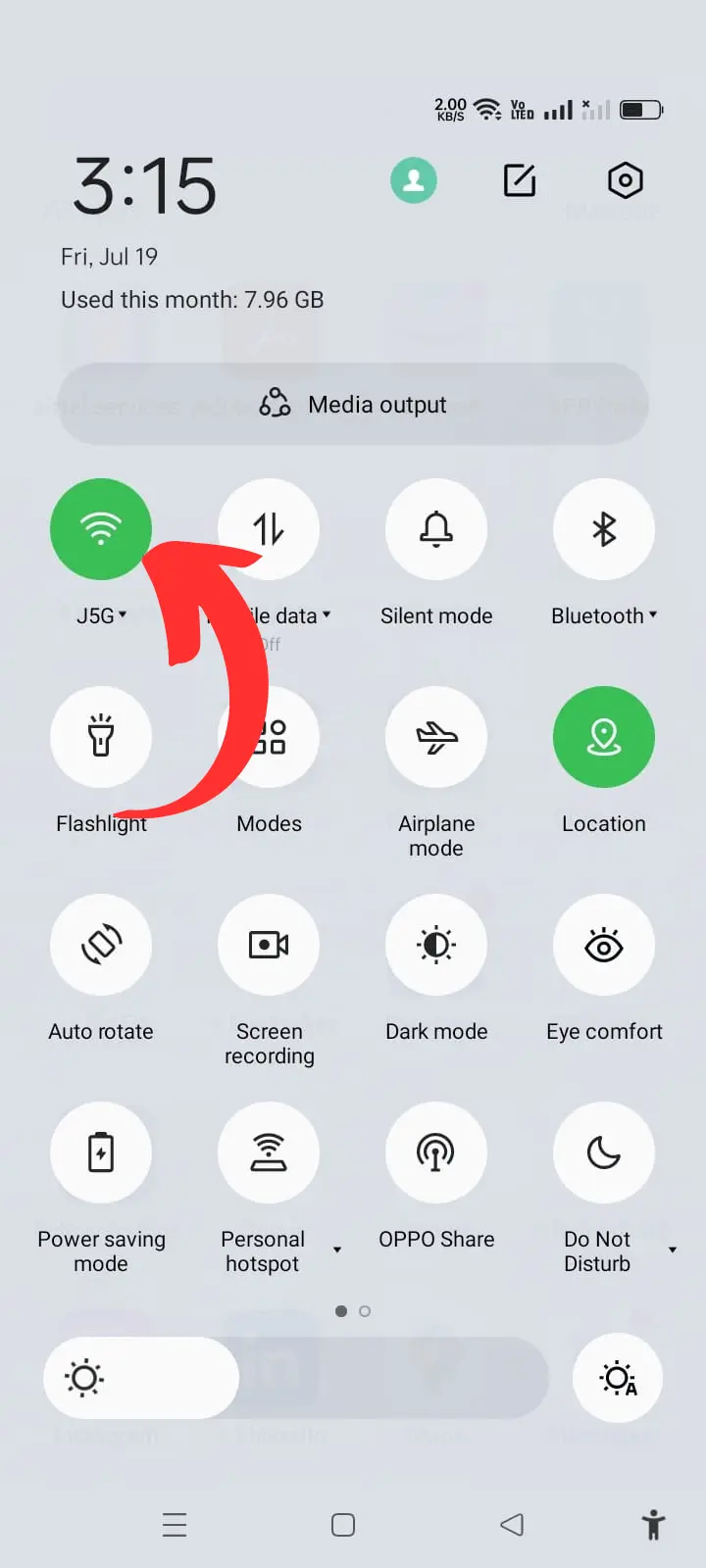 mobile wifi setting