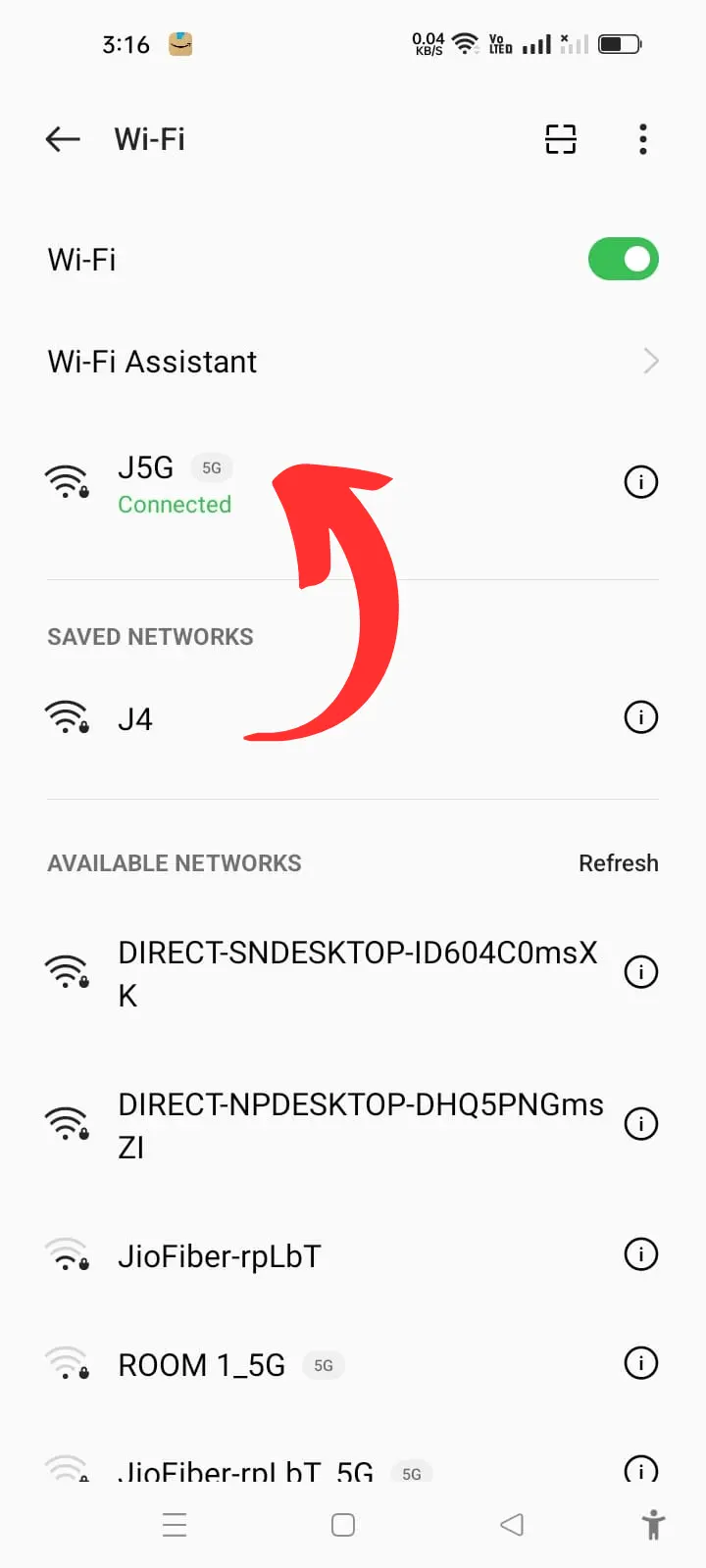 wifi network settings