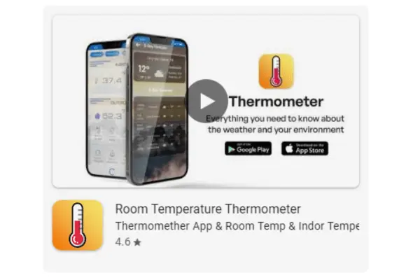 Room Temperature Thermometer Thermomether App & Room Temp & Indor Temperature