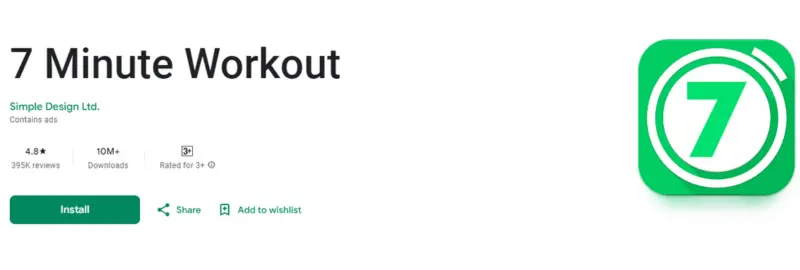 Seven-Minute Workout app