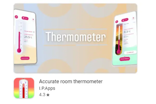 Accurate room thermometer I.P.Apps